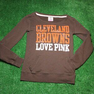 NFL Cleveland Browns crewneck sweatshirt Victoria's Secret PINK